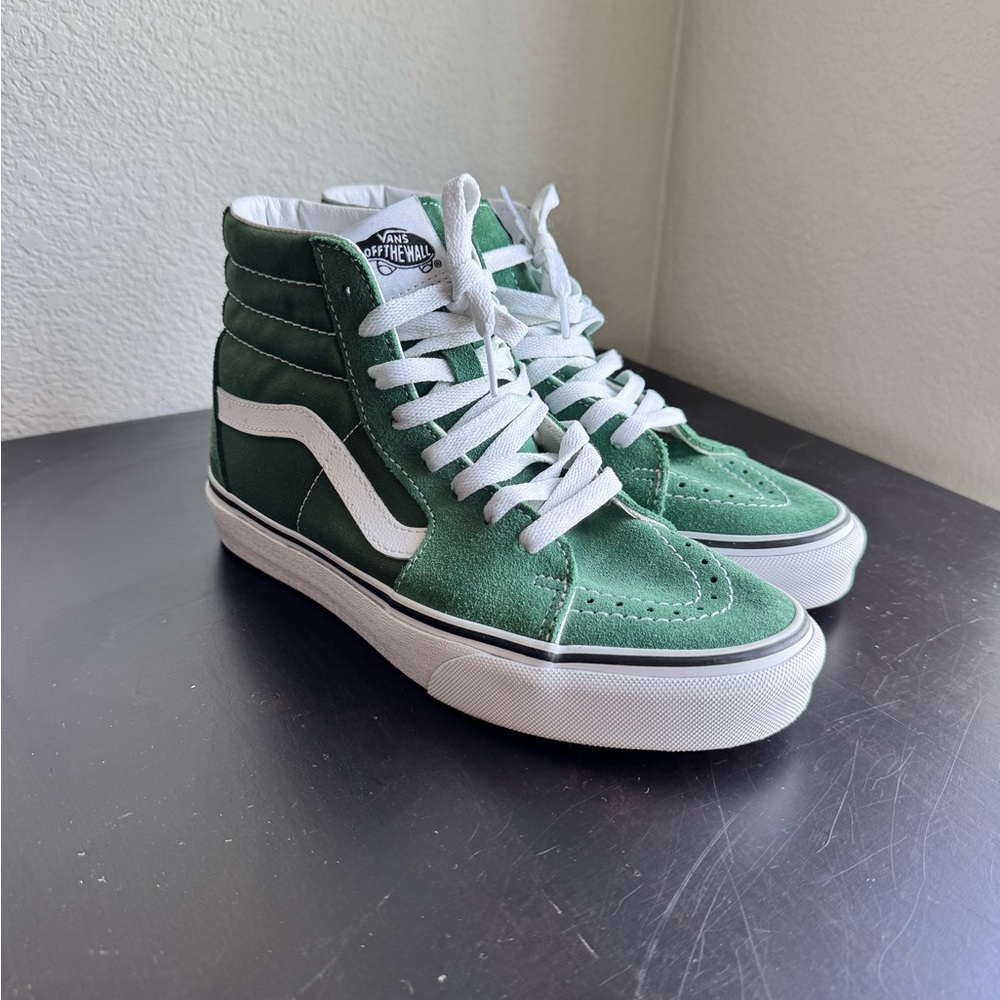 Vans Green & White High-Top Sk8 Hi Sneakers